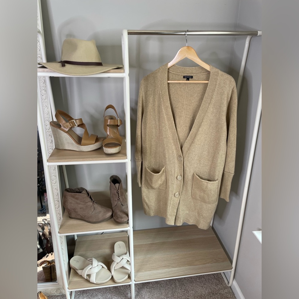 Tan cardigan